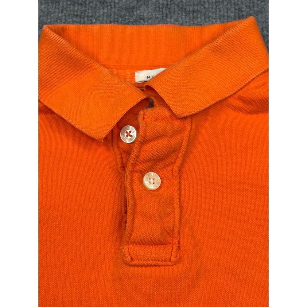 Abercrombie & Fitch Mens Muscle Fit Polo Shirt Orange Cotton Large Short Sleeve - Picture 6 of 11